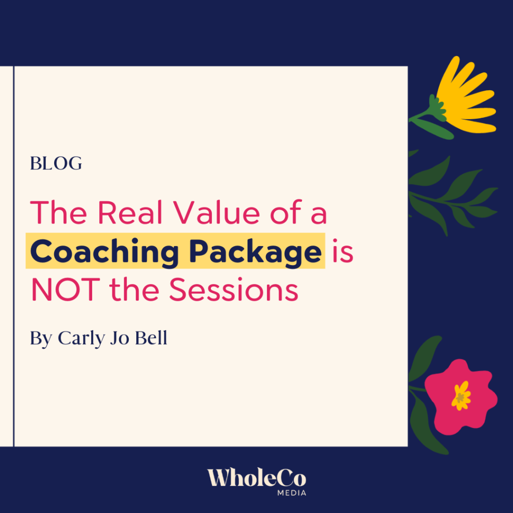 coaching packages wholeco media