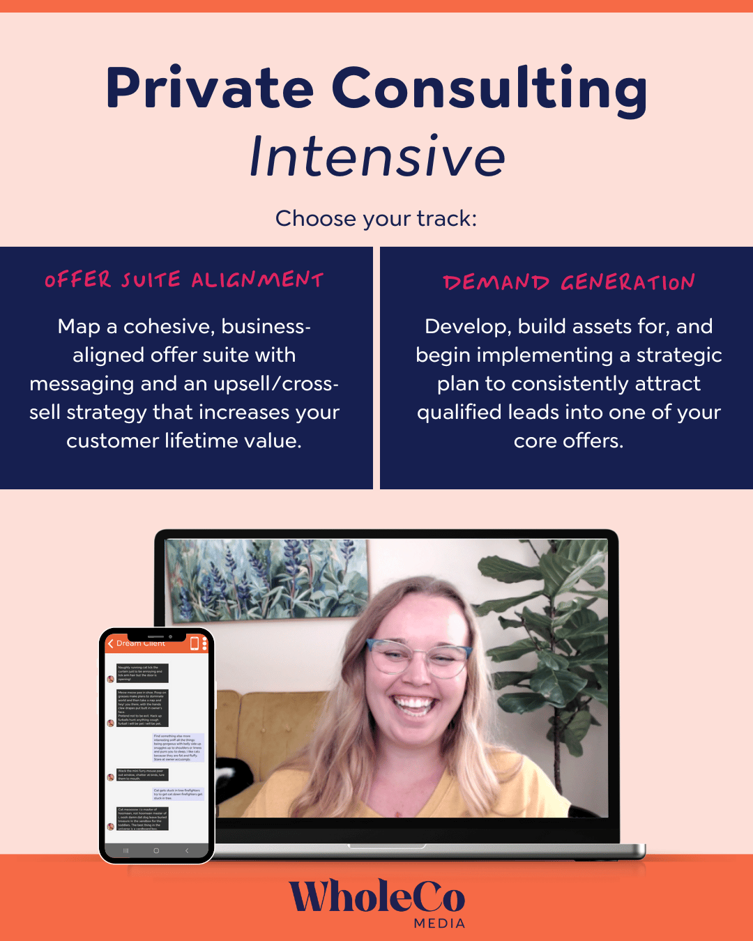 Private Consulting Intensive - Tall graphic - WholeCo Media